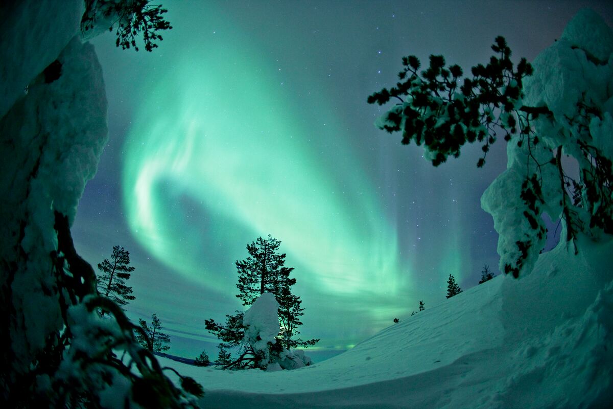 Viajes para ver auroras boreales.